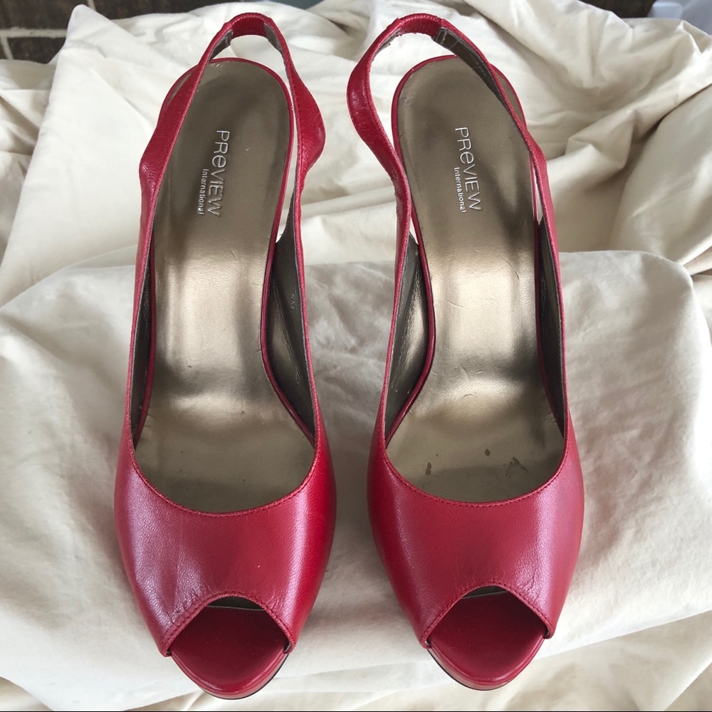 Preview International Red Sandals